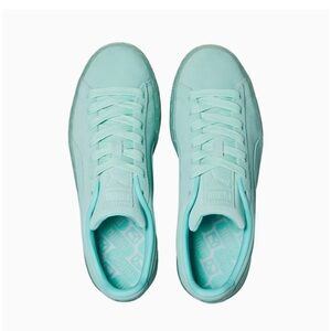 Puma Suede Classic Mono Iced WoMens 7.5 Sneakers Shoes Casual - Blue.